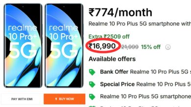 Realme 10 Pro Plus 5G smartphone with 8GB RAM and 128GB storage